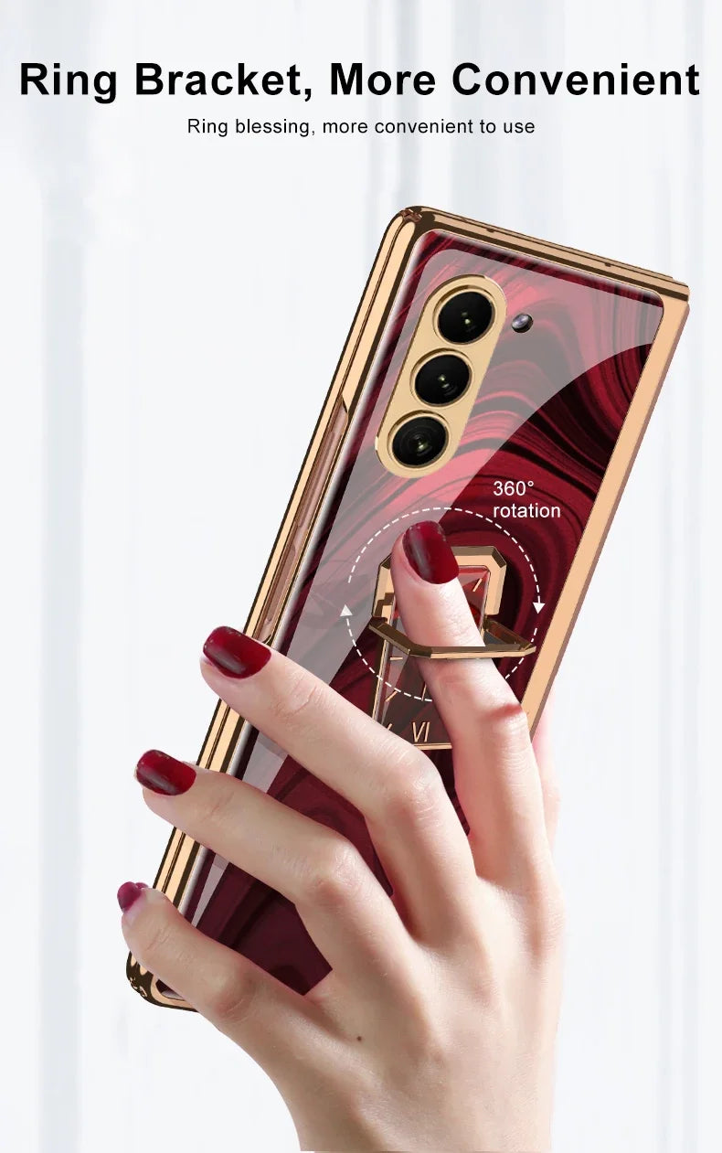 Luxury Clock Tempered Glass Case For Samsung Galaxy Fold Series - Premium Mobile Phone Cases from Dressmycell.com - Just $32! Shop now at Dressmycell.com Luxury Clock Tempered Glass Case For Samsung Galaxy Fold Series - Premium Mobile Phone Cases from Dressmycell.com - Just $32! Shop now at Dressmycell.com